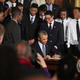 Surrounded by students from Chicago’s Youth Guidance program Becoming a Man, President Barack Obama signs an executive memorandum related to his My Brother’s Keeper initiative in the East Room of the White House Feb. 27, 2014, in Washington, D.C.
Chip Somodevilla/Getty Images